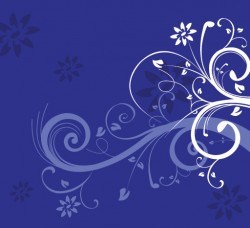 Swirls on Blue Vector