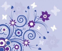 Violet Summer Vector