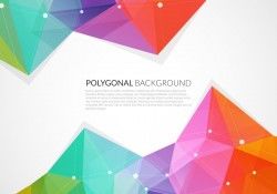 Abstract Colorful Triangle Vector