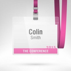 Access pass template vector material 05