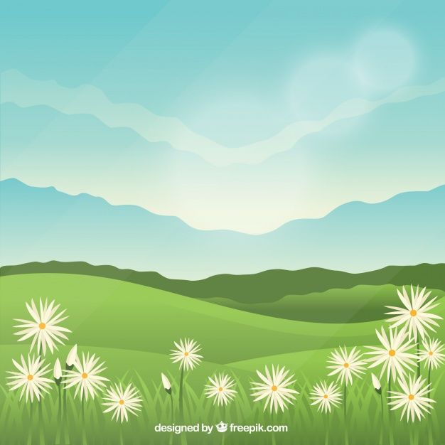 Background of beautiful spring landscape png