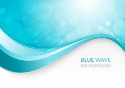 Blue Wave Background Vector