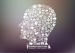 Business Human Head Vector