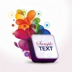 Colorful 3D Box Vector