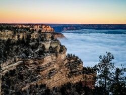 Download Wallpaper 1280×960 Peak, Summit, Ridge, Cliff, Sea 1280×960 HD Background