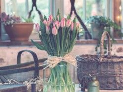 Download Wallpaper 1280×960 Tulips, Bouquet, Vase 1280×960 HD Background