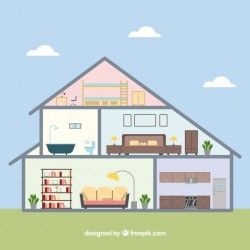 Fantastic interior view of house