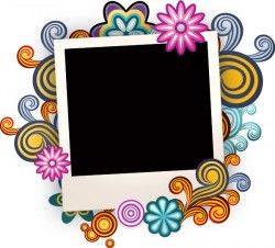 Fantasy Photo Template Vector