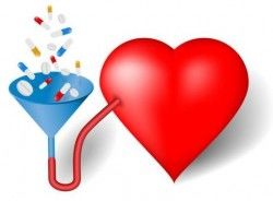 Heart with healthy medical background vector 01