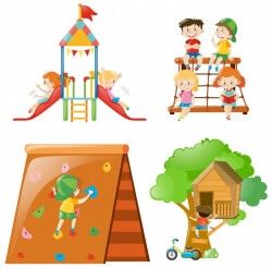 Many kids playing at different play stations