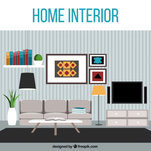 Modern living room png