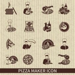 Pizza maker icons