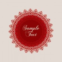 Red Ornament Vector