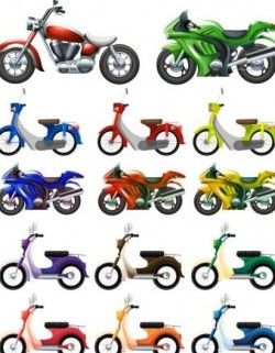 Small motorcycle design vector