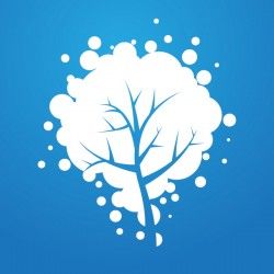 Snowy Tree Vector Graphic