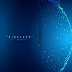 Spherical technology backgrounds vector 04