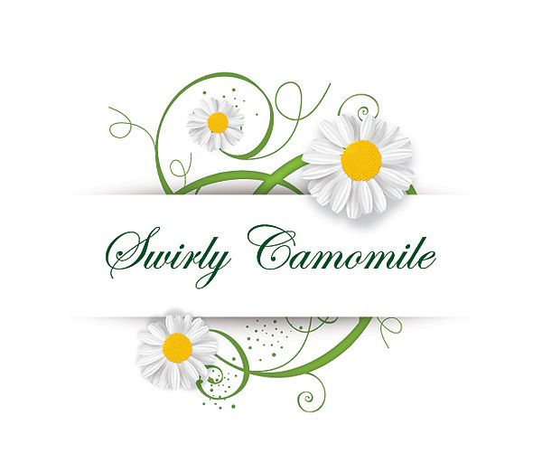Swirly Camomile Vector