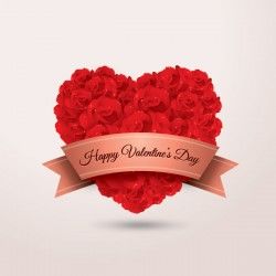 Valentine Roses Vector