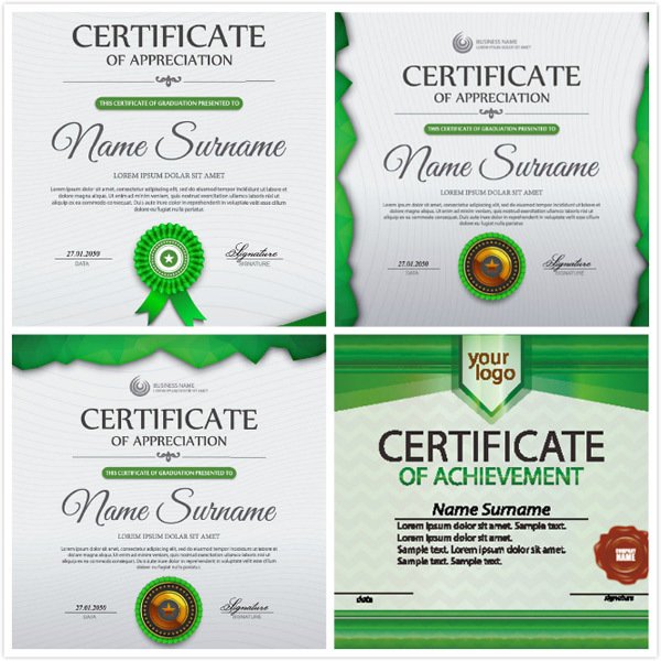 Certificate design vector