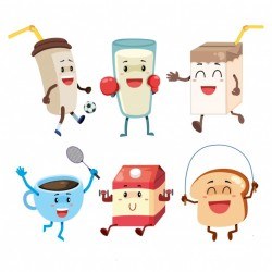 Breakfast elements collection