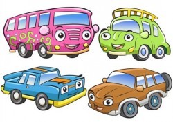 Cartoon big car vectors