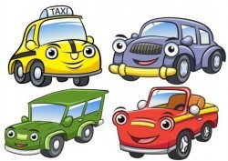 Cartoon car taxi vector