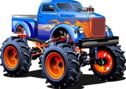 Cartoon sport utility vehicle vector 12