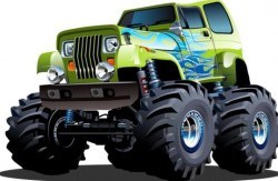 Cartoon sport utility vehicle vector 10