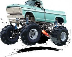 Cartoon sport utility vehicle vector 09