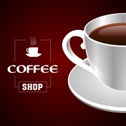 Coffee shop background vectors 02