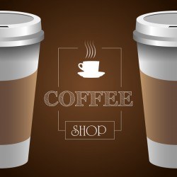 Coffee shop background vectors 03
