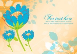 Cute Floral Illustration Vector