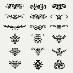 Decorative ornaments collection