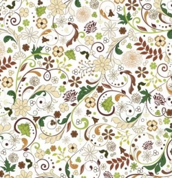 Elegant floral retro pattern seamless vector 06