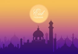 Free Eid Mubarak Vector Background