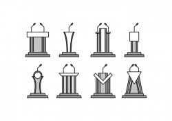Free Lectern Vector Pack