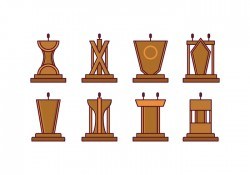 Free Lectern Vector Pack