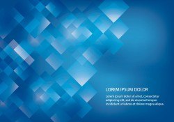 Futuristic Blue Square Background