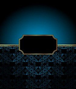 Ornate decor background with retro frame vectors 05