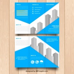Abstract business trifold