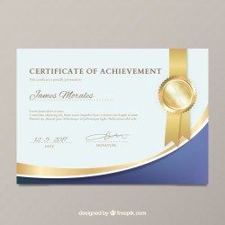 Elegant diploma template