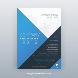 Abstract company brochure