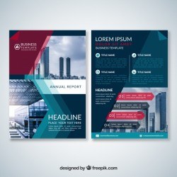 Abstract modern business brochure