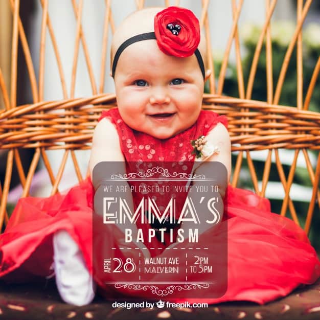Baptism invitation