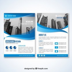 Corporate brochure of blue waves
