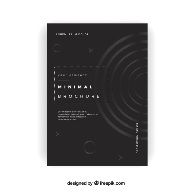 Elegant minimalist brochure
