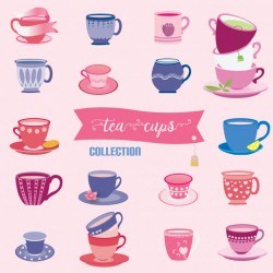 Tea cups collection