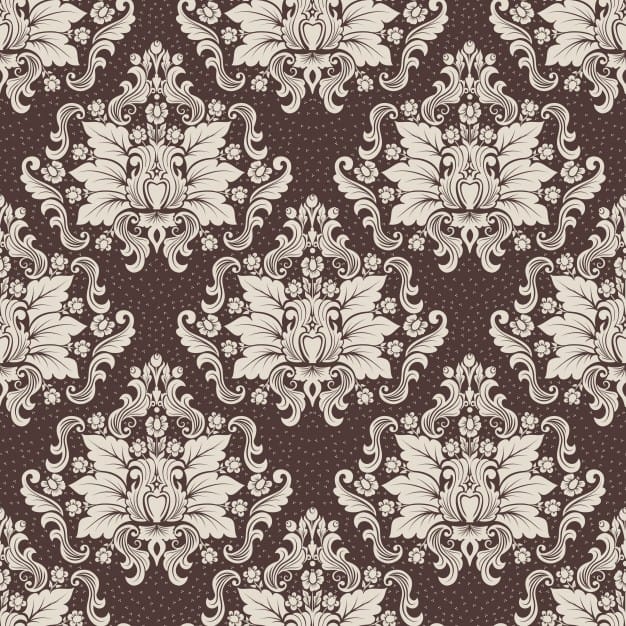 Vector damask seamless pattern background