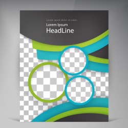 Abstract vector modern flyers brochure