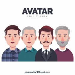 Adult men avatar collection
